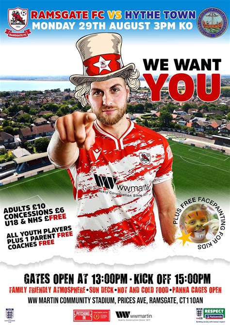 Ramsgate Football Club on Twitter: "“We Want You” to come and enjoy a ...