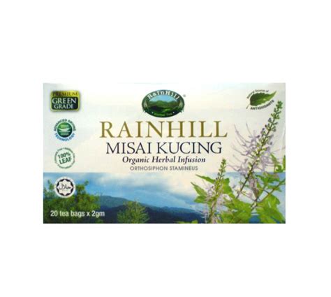 Rainhill Teh Misai Kucing 20 Sachets Lazada