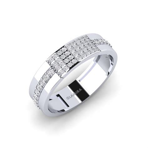 Order Men S Ring Vlachou In Round Cut Carat K White Gold Lab