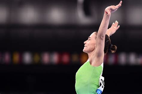 Photos: Oksana Chusovitina's Emotional Last Olympic Vault | POPSUGAR Fitness Photo 8