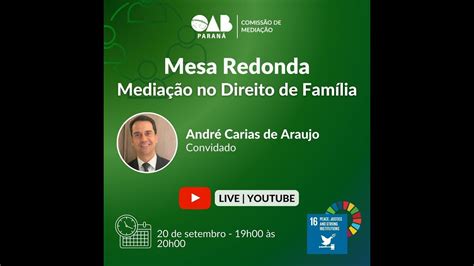 Mesa Redonda Mediação no Direito de Família YouTube