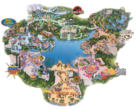 Image - Islands of Adventure Map.png - Universal Studios Theme Park ...