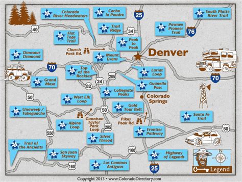 Colorado Scenic Byways Map | Drive Loop | CO Vacation Directory ...