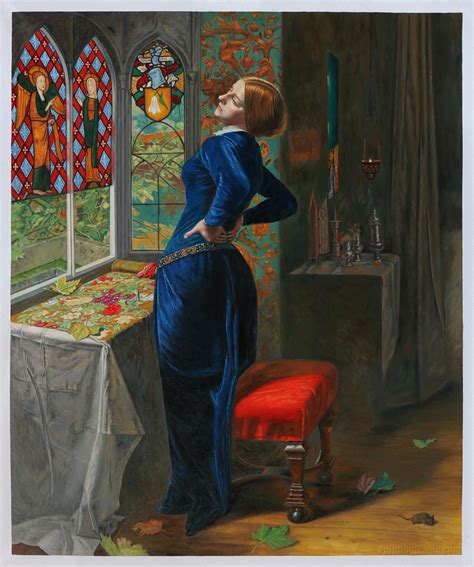 Mariana In The Moated Grange Sir John Everett Millais Hand Painted