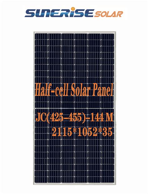 IP68 425W Monocrystalline Half Cell Solar Panel