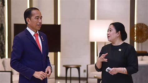 Jokowi Bertemu Puan Maharani Di Istana Bahas Politik Nasional