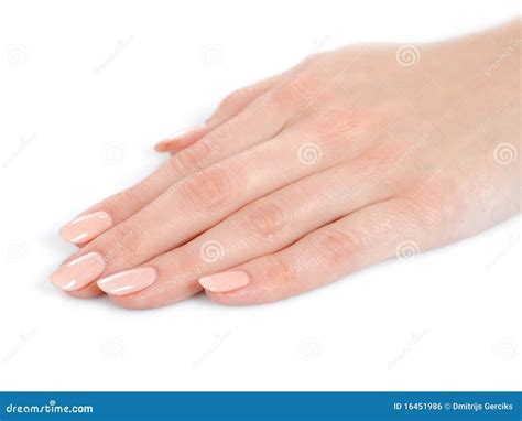 Beautiful Hands With Perfect Nail Manicure Royalty Free Stock Image