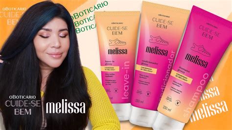 CUIDE SE BEM MELISSA O BOTICÁRIO Shampoo Condicionador e Leave in