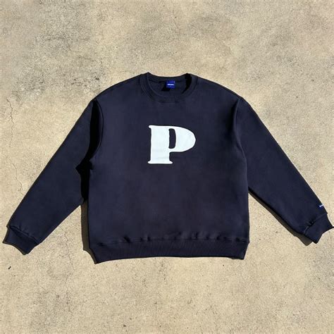 P Sweatshirts Navy 감도 깊은 취향 셀렉트샵 29cm