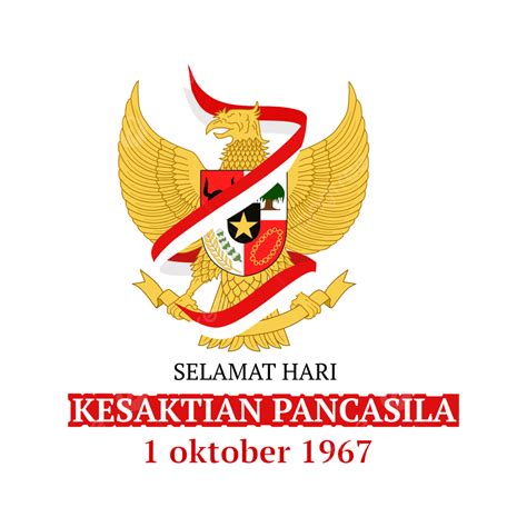 Selamat Hari Kesaktian Pancasila Oktober Dengan Garuda Dan Pita 49959