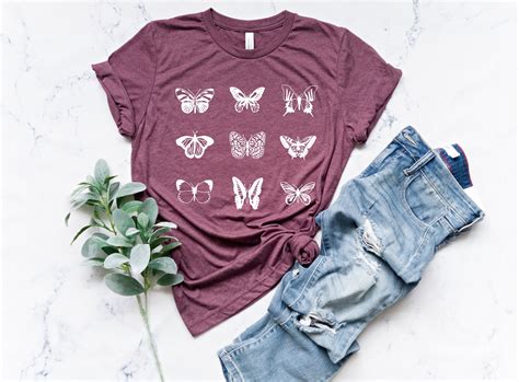 Butterfly Shirt Beautiful Butterfly Shirt Cute Butterfly Etsy