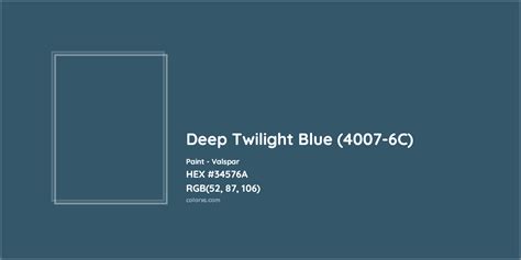 Deep Twilight Blue 4007 6c Complementary Or Opposite Color Name And