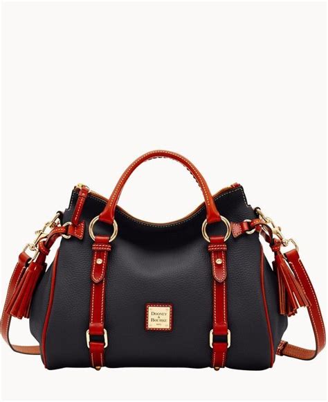 Dooney Bourke Pebble Grain Satchel Red