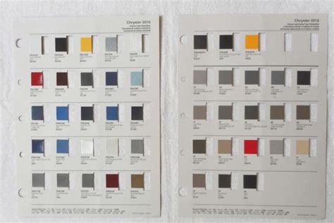 Dodge Ram Paint Color Chart