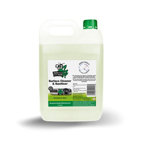 Bulk Surface Cleaner And Sanitiser 5l Germ Killing And Alcohol Free