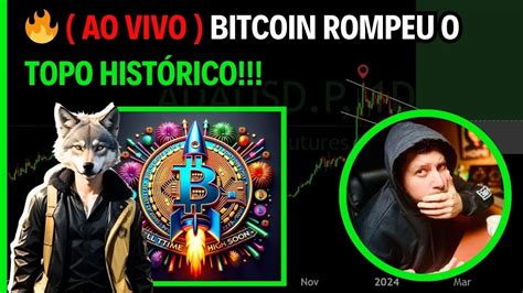 AO VIVO BITCOIN ROMPEU O TOPO HISTÓRICO YouTube