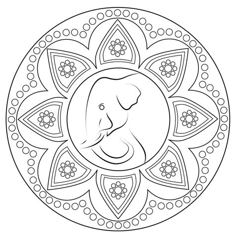 Indian Elephant Coloring Pages At Free Printable Colorings Pages To Print And