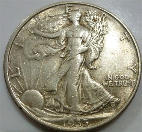 D About Uncirculated Walking Liberty Half Dollar Au