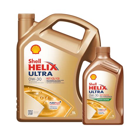 Shell Helix Ultra Ect Acea C2/C3 0W-30 Fully Synthetic Engine Oil Api ...