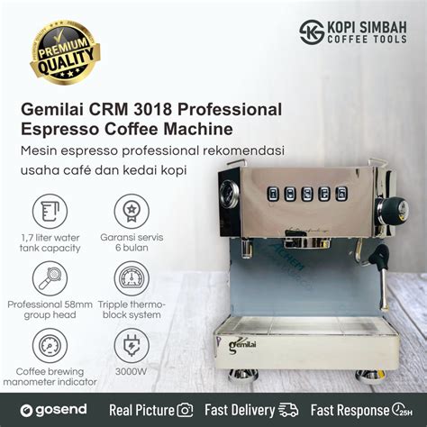 Jual Mesin Espresso GEMILAI CRM 3018 Alat Seduh Pembuat Kopi Espreso