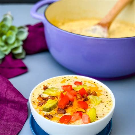 Keto Low Carb Cheeseburger Soup Video