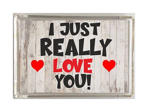 I Just Really Love You Novelty Fridge Magnet Regalo Ideal Para Tu Novio