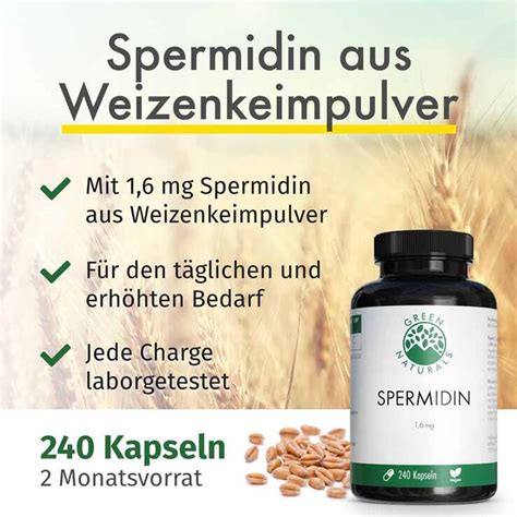 Green Naturals Spermidin 1 6 Mg Vegan Kapseln 240 St Bei APONEO Kaufen