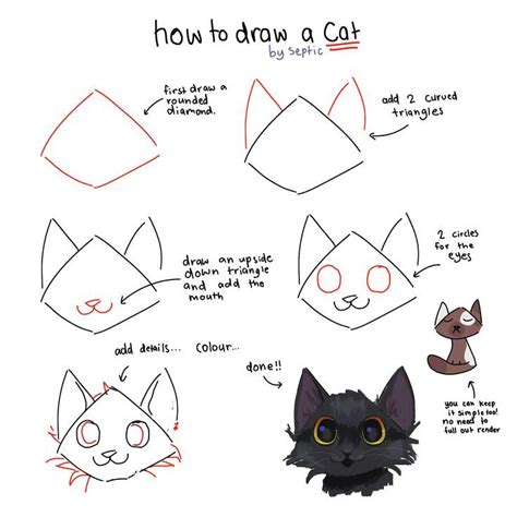 How To Draw A Cat Cat Drawing Tutorial Cats Art Drawing Cat Drawing