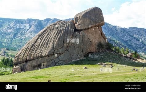 Turtle Rock at the Gorkhi Terelj National Park - Mongolia Stock Photo - Alamy