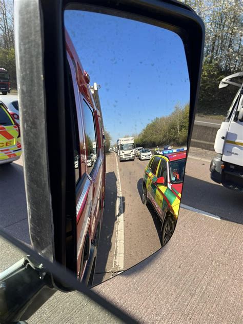 Multi Vehicle M54 Crash Causes Long Queues As Those Involved Escape