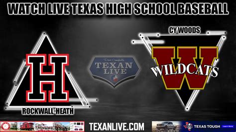 Rockwall Heath Vs Cy Woods 800pm 5262023 Baseball Live From