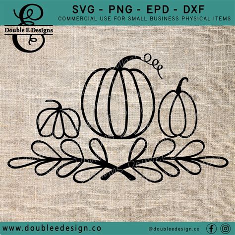 Pumpkins With Leaves SVG Pumpkin Fall SVG Pumpkin Family SVG Pumpkin ...