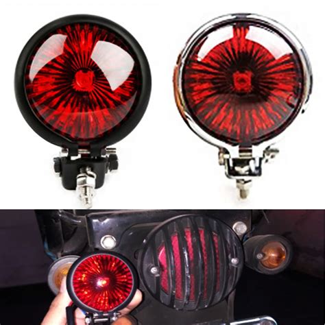 Motorcycle Vintage Tail Light Adjustable Scrambler Stop Lights Rear