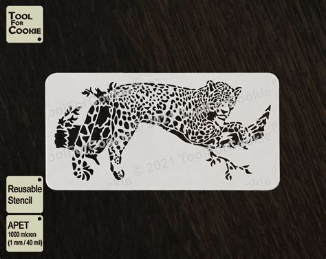 Leopard Stencil Custom Stencil Any Font Any Design Any Etsy