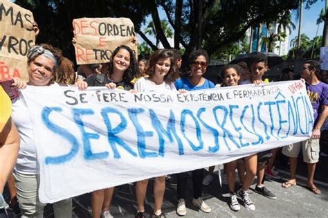 Premium Photo Protesters Protest Against Violence Racism And President Jair Bolsonaro