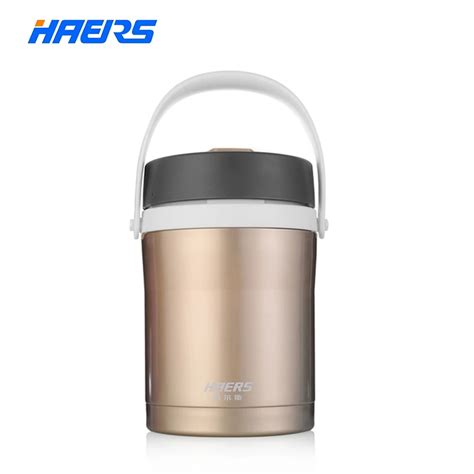 Aliexpress Buy Haers 1 7L 2 2L Hot Food Thermos 304 Stainless Steel Insulated Thermal