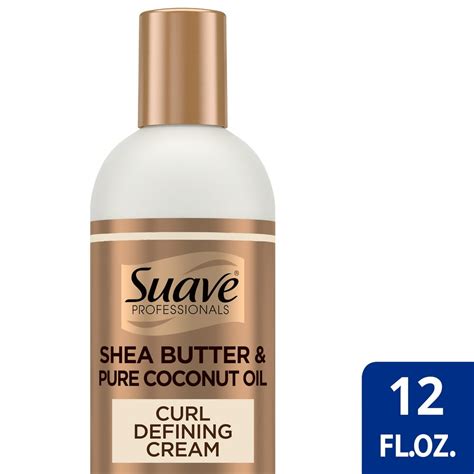 Suave Professionals For Natural Hair Shea Butter And Coconut Oil For Wavy To Curly Hair Paraben