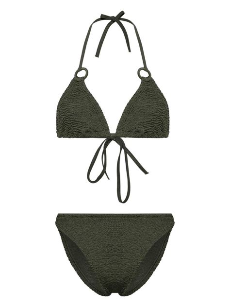 Hunza G Eva Bikini In Metallic Lyst