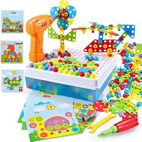 Zmzs Jouet De Perceuse Pour Enfants Puzzle Lectrique Pour Gar Ons De