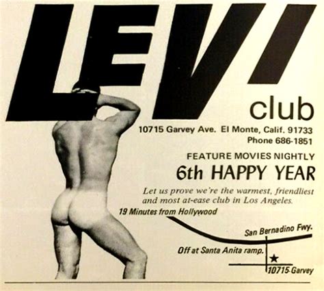 Vintage Gay On Twitter Levi Club El Monte