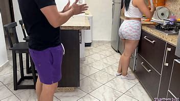 My Stepmother Cooking Has A Big Ass And She Is Dissatisfied Because Her