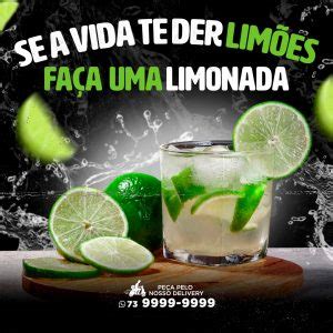 Se A Vida Te Der Limoes - Se A Vida Te Der Limões Faça Uma Limonada Social Media PSD Editável ...