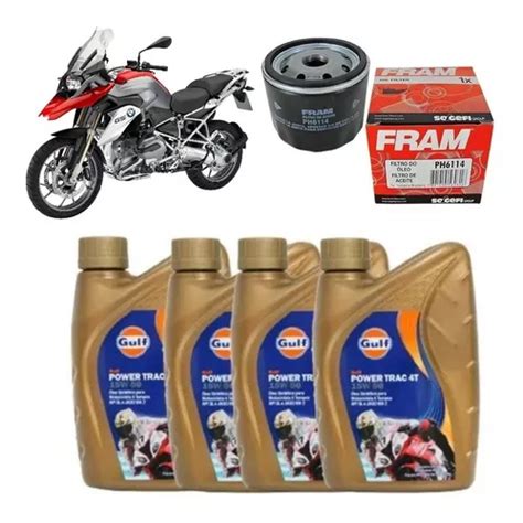 Gulf 15w50 Kit Troca De Óleo Bmw 1200 Gs Fram Ph6114 Cxx