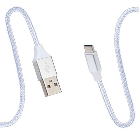 Cable Usb Tipo C De Tela M Plata Rantec Electronics