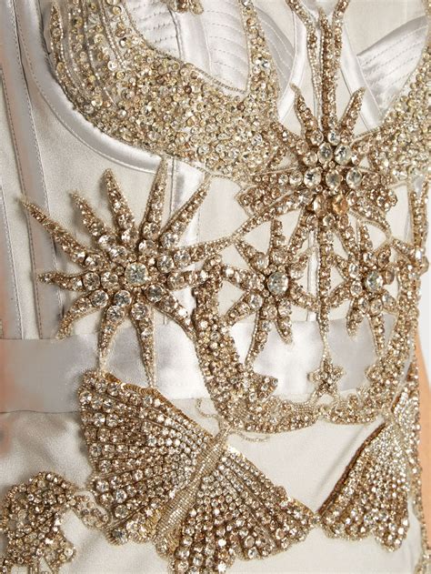 Crystal Embellishment Bead Work Beautiful Gown Designs