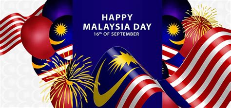 Hand Holding Flag Vector Art PNG Happy Malaysia Day With Hand Holding