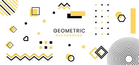 Geometric Abstract Shapes Vector Hd PNG Images, Yellow Geometric Shapes ...