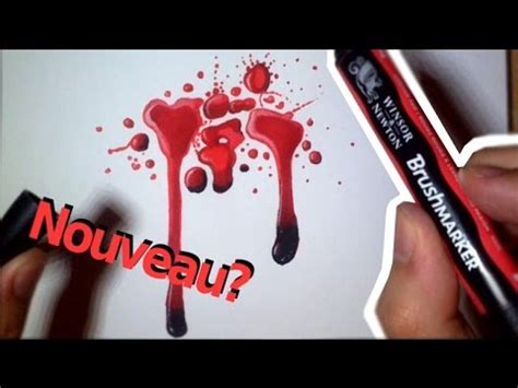 Comment Dessiner Du Sang Tutoriel Brushmarker Youtube