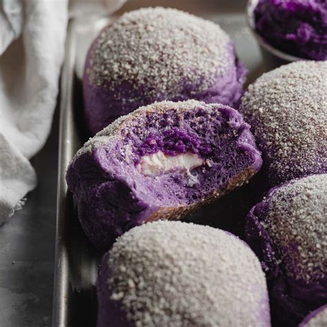 Vegan Ube Cheese Pandesal Filipino Recipe Floured Frame