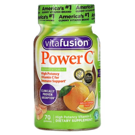 Power C, высокоэффективный витамин C, натуральный вкус апельсина ...